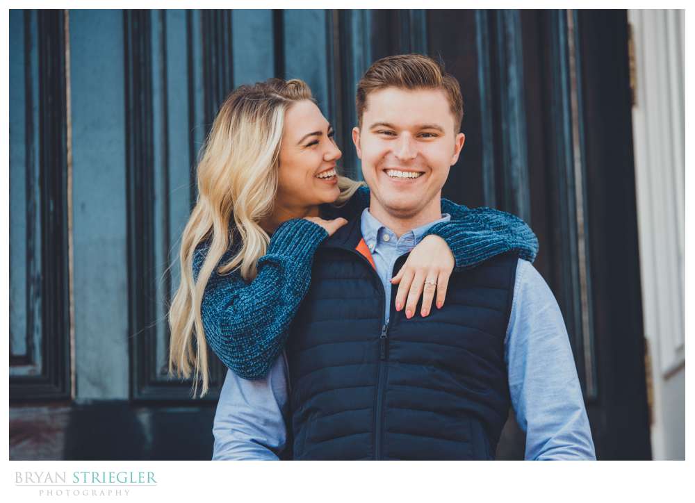 happy engagement photos